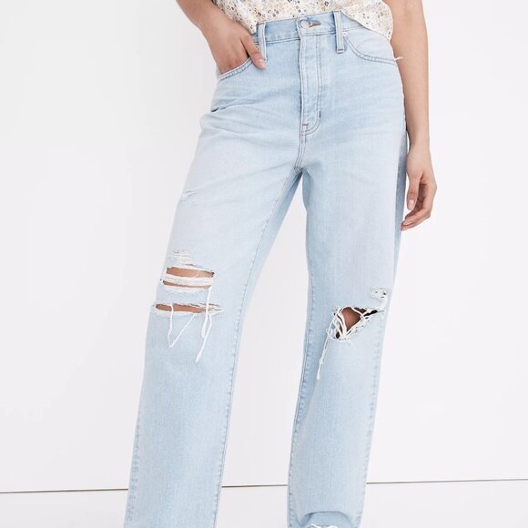 Madewell The Dadjean Greenvale Wash Ripped Edition - Picture 2 of 5